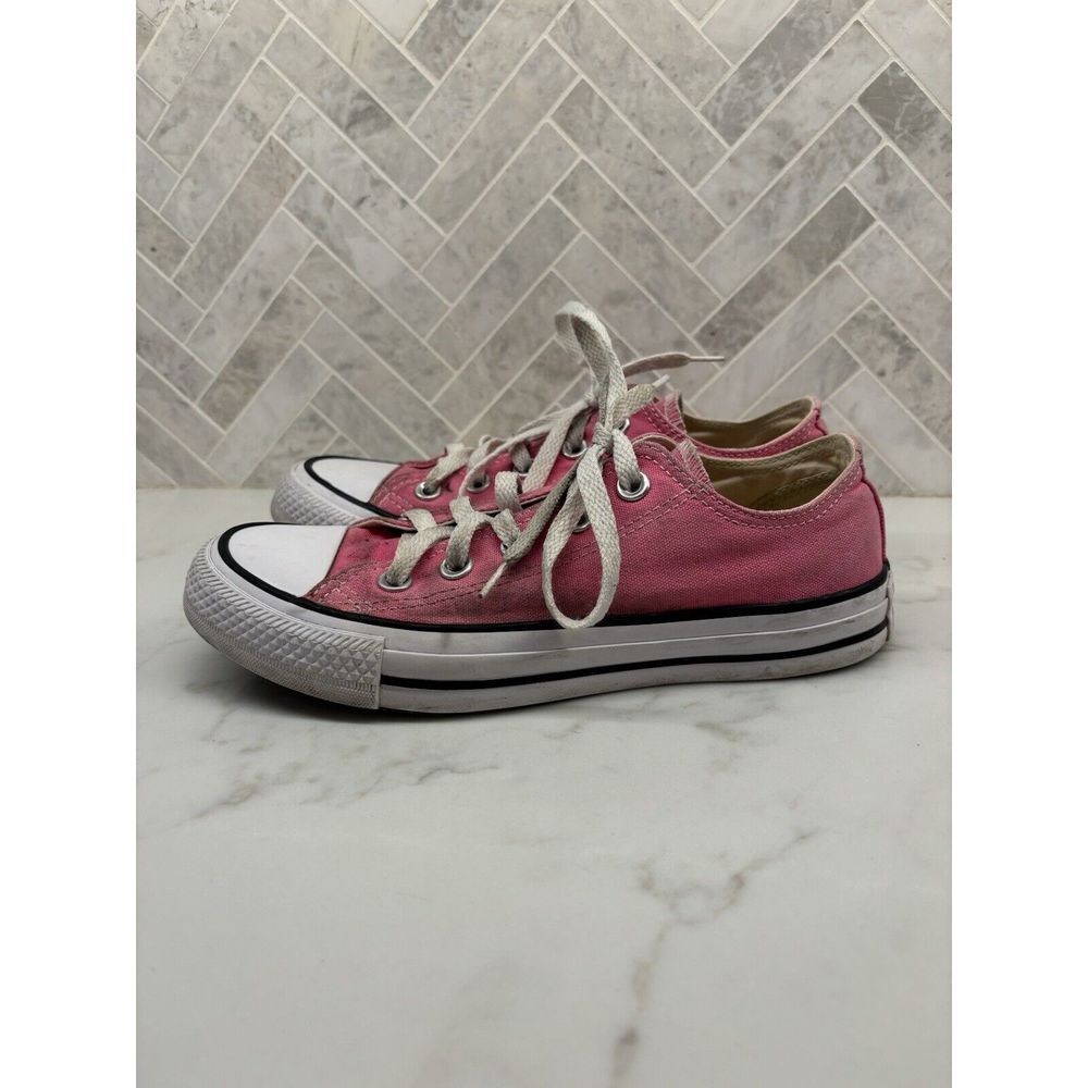 Converse Chuck Taylor All Star OX Low Top Solid Bubblegum‎ Pink Womens Size 6